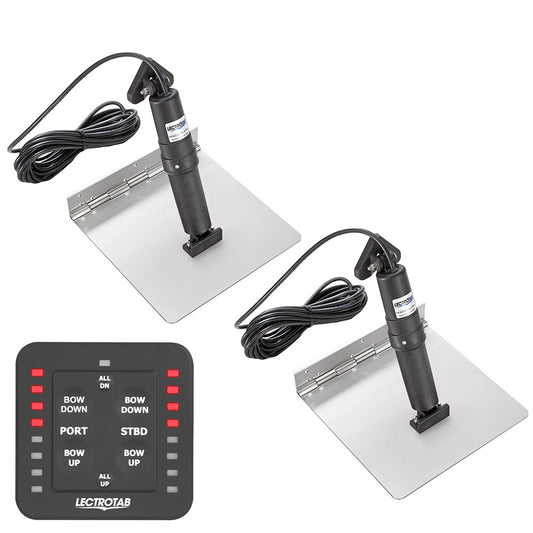 Lectrotab XKA Stainless Steel Trim Tab Kit without ne-Touch Control - 9 x 18 | SendIt Sailing