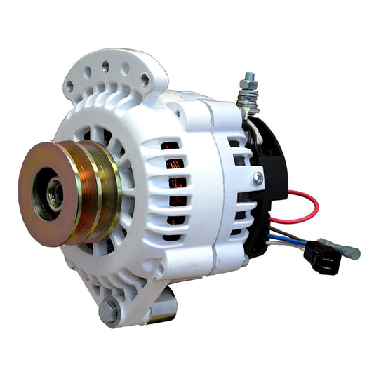 Balmar Alternator 100 AMP 12V 1-2in Single Foot Spindle Mount Dual Vee Pulley with Isolated Ground | SendIt Sailing
