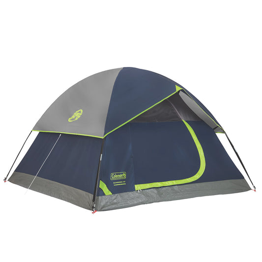 Coleman Sundome 4-Person Camping Tent - Navy Blue and Grey | SendIt Sailing