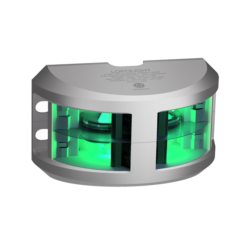 Lopolight 2nm 180 Degree Green Double Silver 6m Cable | SendIt Sailing