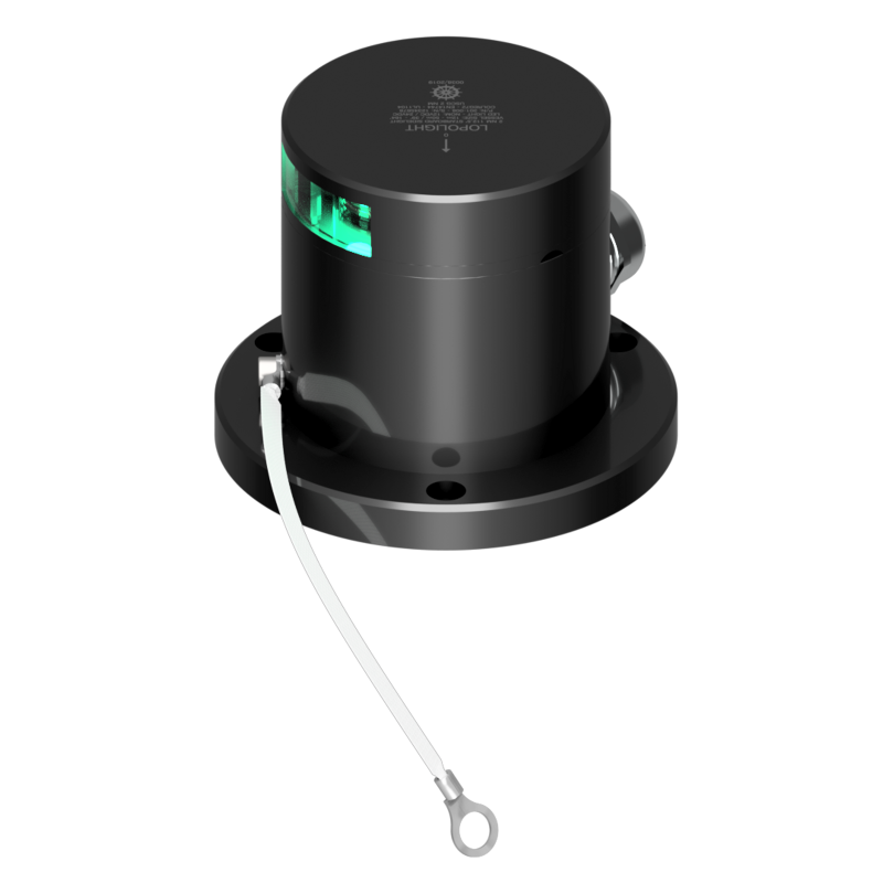 Lopolight 2nm 112 5 Degree Starboard Sidelight Dimmable Black | SendIt Sailing