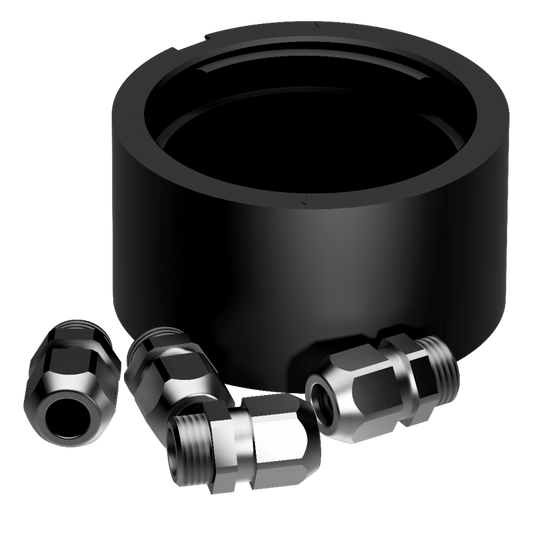 Lopolight Aluminium Mounting Base 4Cd (K-Lock) Black | SendIt Sailing