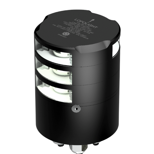 Lopolight 3nm Double Stern + Single Anchor Black Cable Down | SendIt Sailing