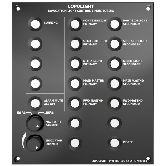 Lopolight Control Panel 14 Button 2 Dimmableers | SendIt Sailing