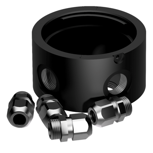 Lopolight Aluminium Mounting Base 2Cs+2Cd (K-Lock) Black | SendIt Sailing
