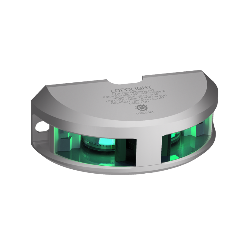 Lopolight 2nm 180 Degree Green Silver 6m Cable | SendIt Sailing