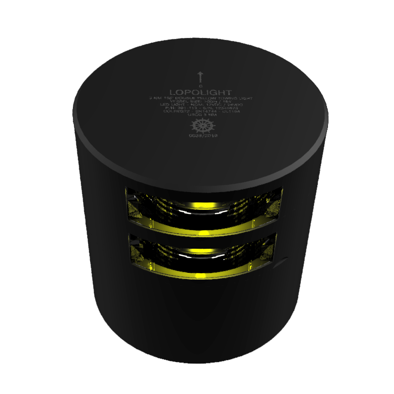 Lopolight 3nm Double Amber Towing Black | SendIt Sailing