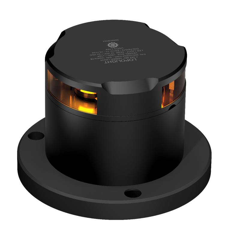 Lopolight 2nm Flashing Amber Light Black | SendIt Sailing