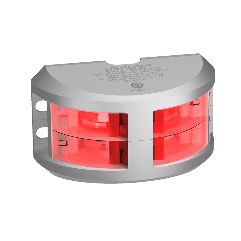Lopolight 2nm 180 Degree Red Double Silver 20m Cable | SendIt Sailing
