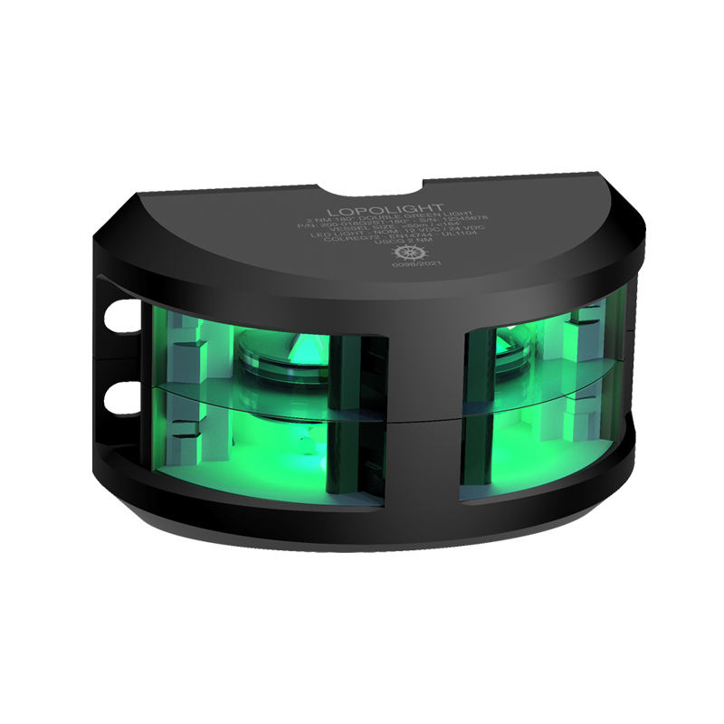 Lopolight 2nm 180 Degree Green Double Black 6m Cable | SendIt Sailing