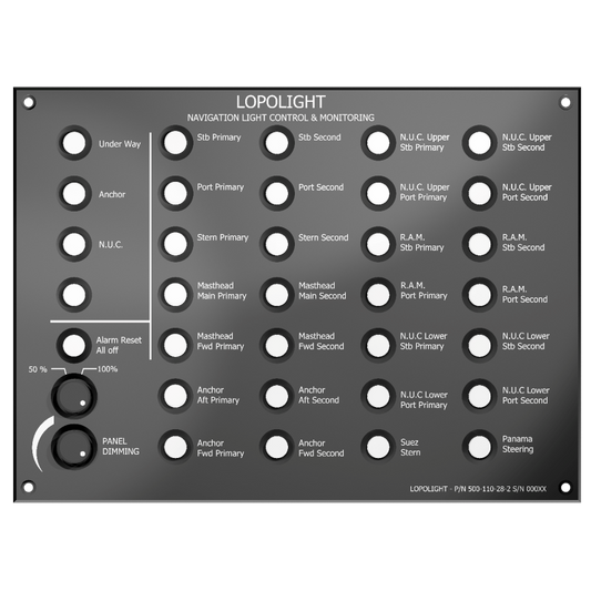 Lopolight Control Panel 28 Button 2 Dimmableers | SendIt Sailing