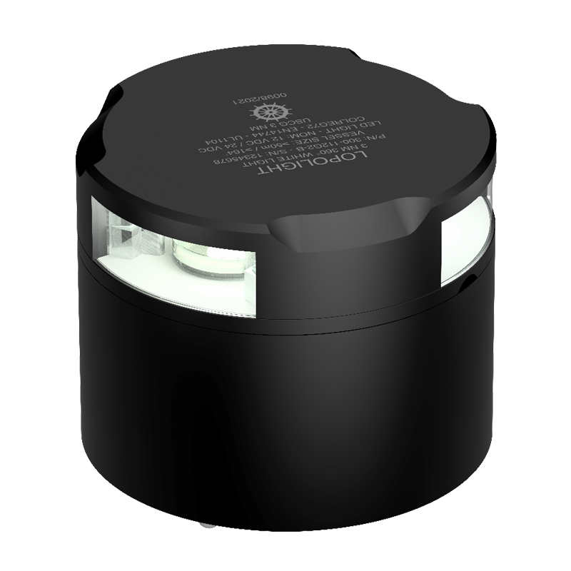 Lopolight 3nm 360 Degree White Black SUB | SendIt Sailing