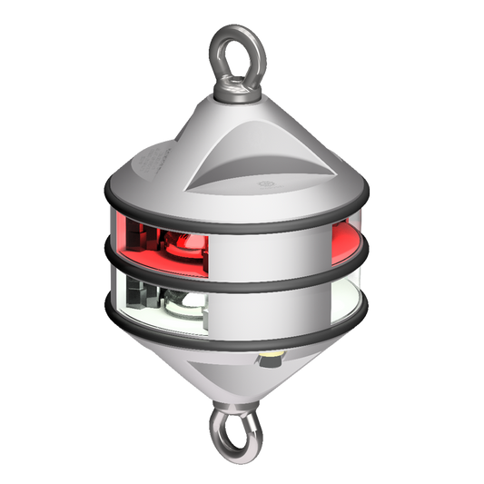 Lopolight 3nm 360 Degree White/Red Hoist Silver H2 | SendIt Sailing