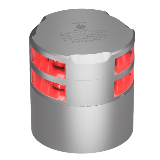 Lopolight 3nm Double 360 Degree Red Silver Cable Down Base | SendIt Sailing