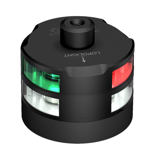 Lopolight 2nm Tri-Anchor with Strobe & Windex Black | SendIt Sailing
