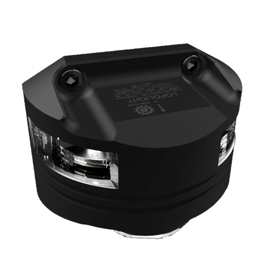 Lopolight 2nm Masthead+6W Decklight Black | SendIt Sailing