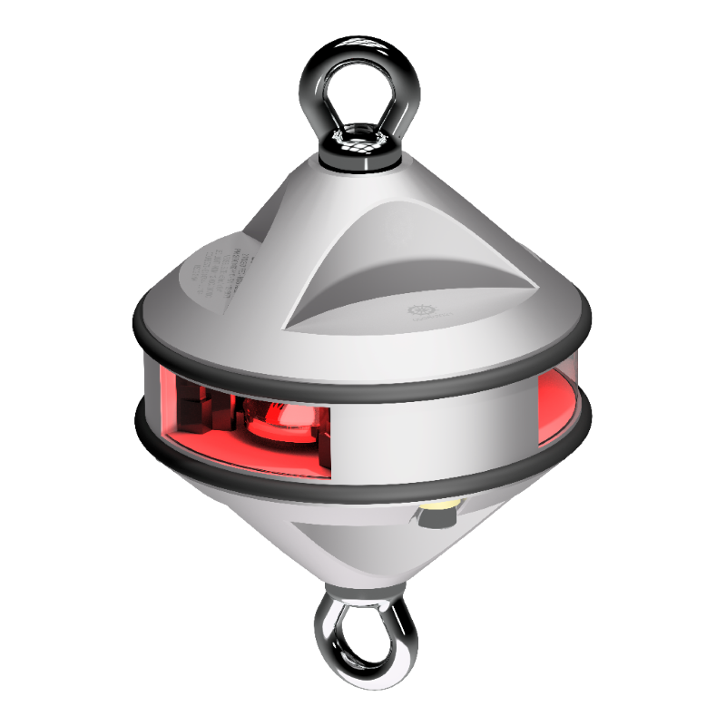 Lopolight 3nm 360 Degree Red Hoist Silver H1 | SendIt Sailing