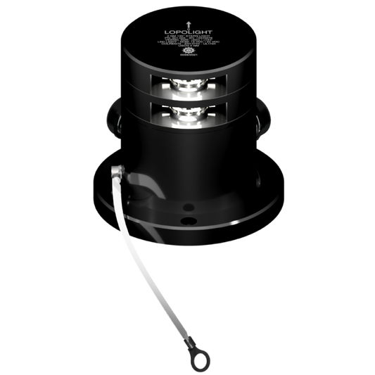 Lopolight 3nm Double Stern Black Horizontal Mount Dimmable De-Ice | SendIt Sailing