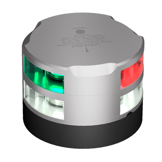 Lopolight 2nm Tri-Color/Anchor Silver | SendIt Sailing