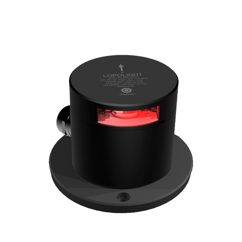Lopolight 3nm 135 Degree Red Icebreaker Stop Light Black | SendIt Sailing