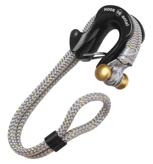 Antal HK16 Hook + Safety Spring And 6mm Dyneema Line, SWL2200Kg/5500lb | SendIt Sailing