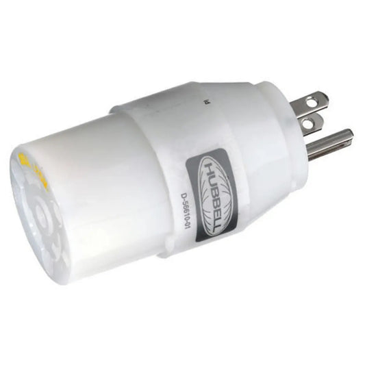 Hubbell HBL31CM28 Adapter 30A Female To 15A Male | SendIt Sailing