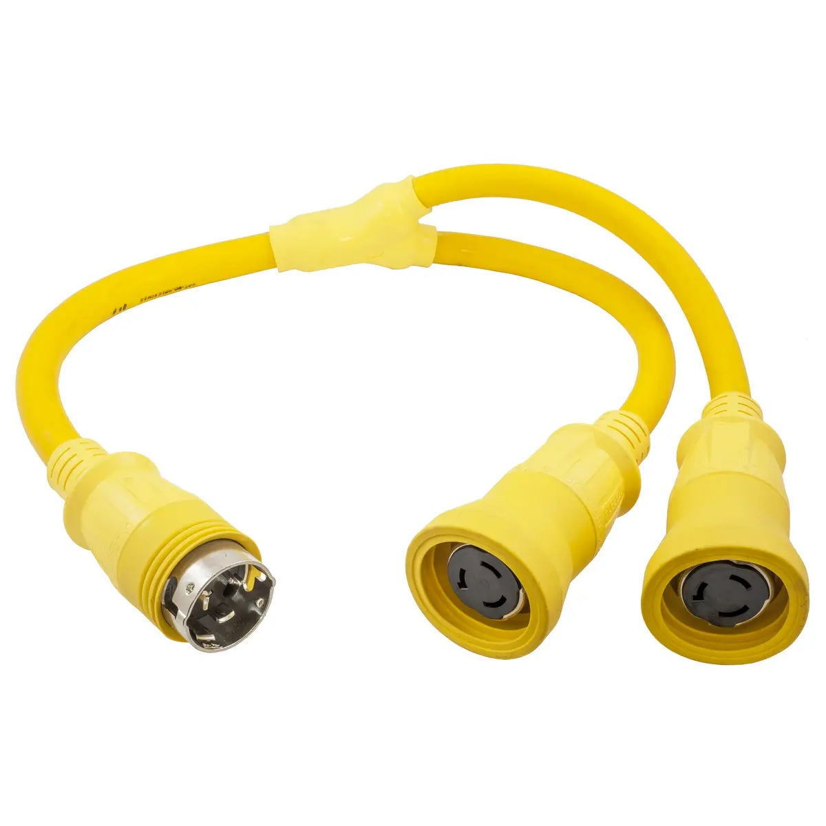 Hubbell HBL64CM55 Y Adapter 2 50A 125V Cords - 50A 250V | SendIt Sailing