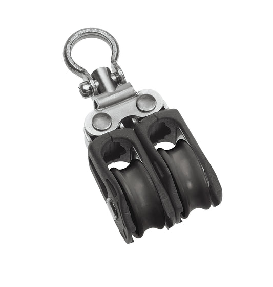 Barton Marine Size 0 20mm Plain Bearing Pulley Block Double Swivel | SendIt Sailing