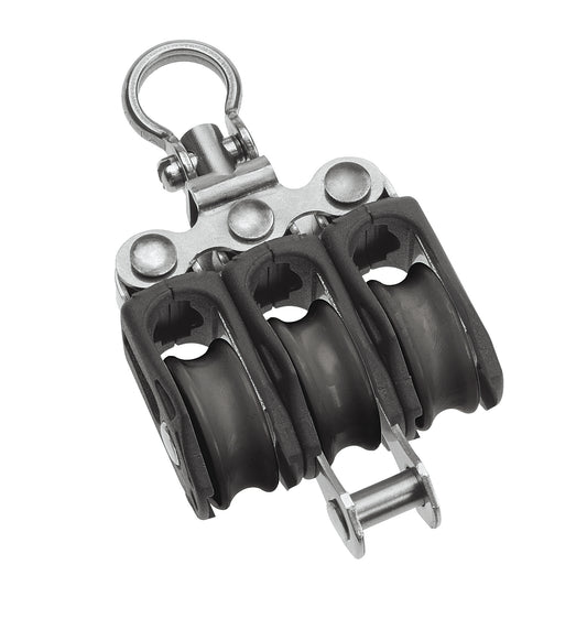 Barton Marine Size 0 20mm Ball Bearing Pulley Block Triple Swivel & Becket | SendIt Sailing