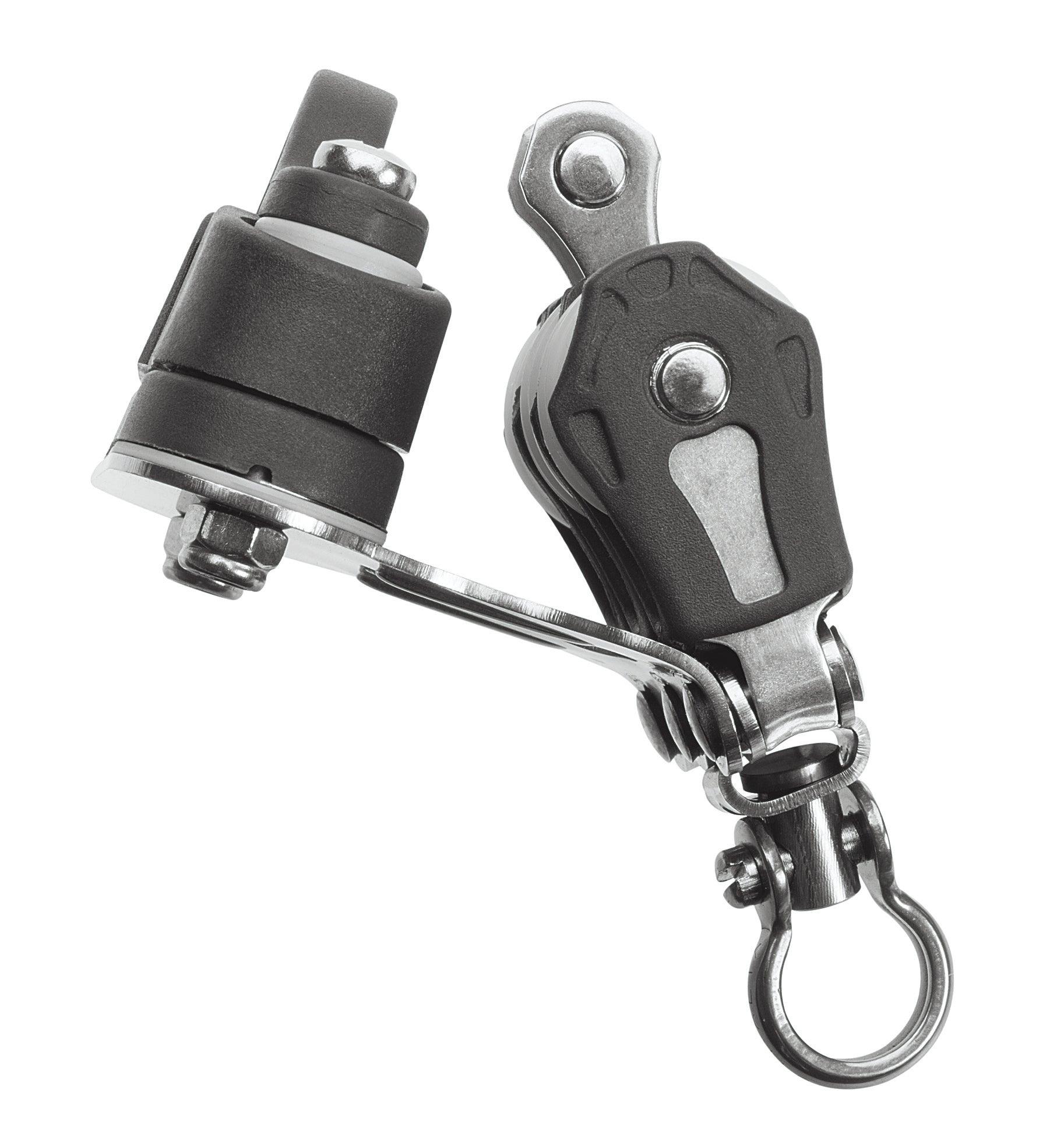 Barton Marine Size 0 20mm Plain Bearing Pulley Block Triple Becket & Swivel | SendIt Sailing