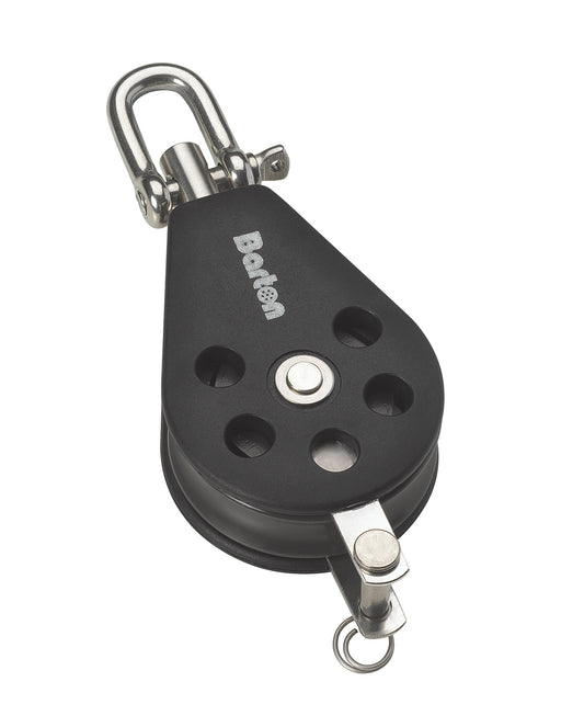 Barton Marine Size 2 35mm Ball Bearing Pulley Block Single Swivel & Becket | SendIt Sailing