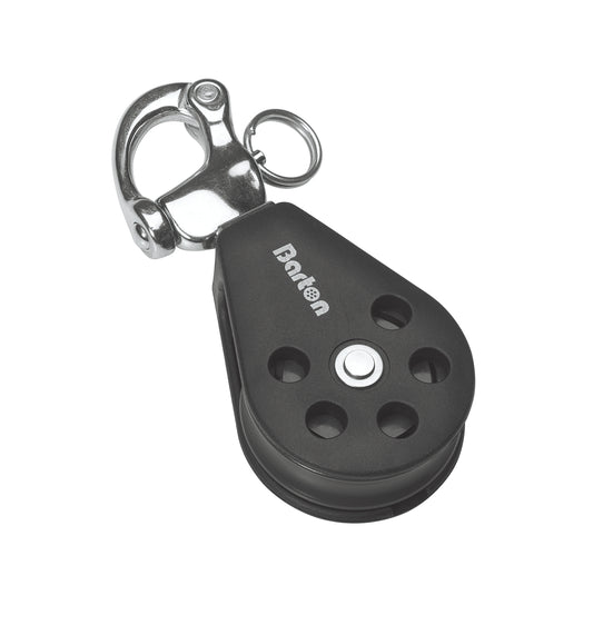 Barton Marine Size 2 35mm Ball Bearing Pulley Block Single Snap Shackle | SendIt Sailing