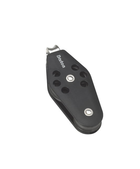 Barton Marine Size 2 30/45mm Plain Bearing Pulley Block Fiddle With Fixed Eye | SendIt Sailing