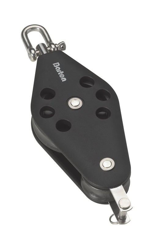 Barton Marine Size 2 30/45mm Plain Bearing Pulley Block Fiddle Swivel & Becket | SendIt Sailing