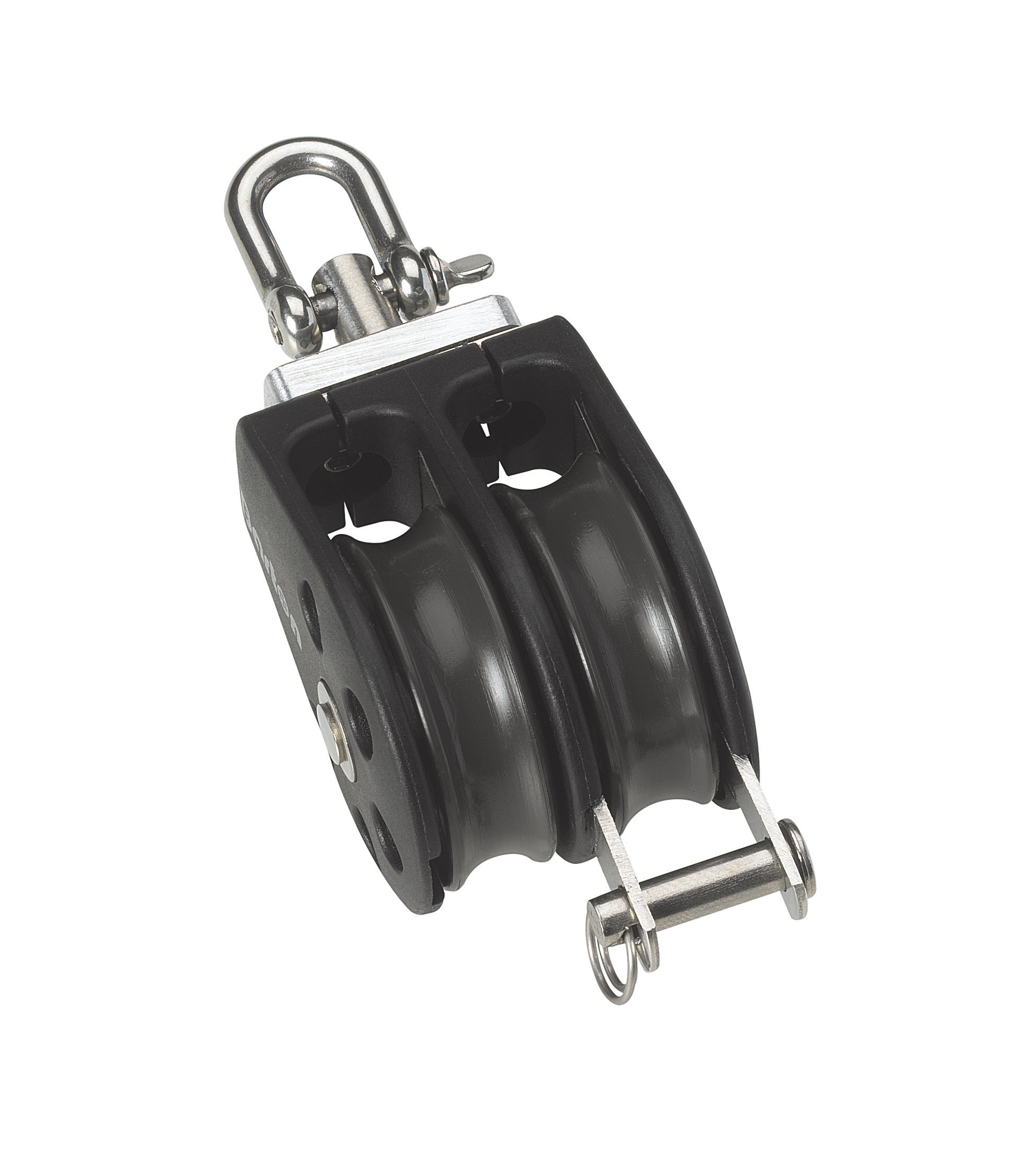 Barton Marine Size 3 45mm Plain Bearing Pulley Block Double Swivel & Becket | SendIt Sailing