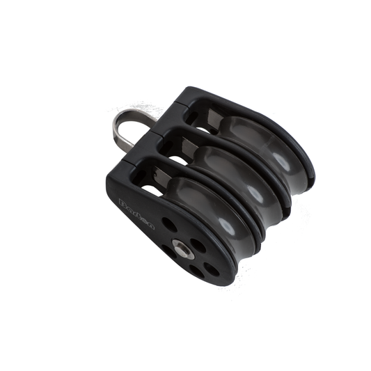 Barton Marine Size 3 45mm Ball Bearing Pulley Block Triple Block With Fixed Eye | SendIt Sailing