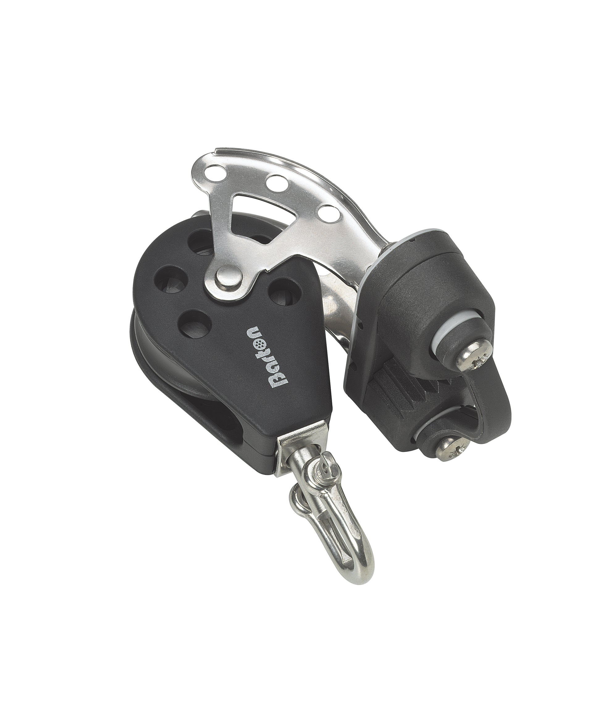 Barton Marine Size 3 45mm Plain Bearing Pulley Block Single Swivel Becket & Cam | SendIt Sailing