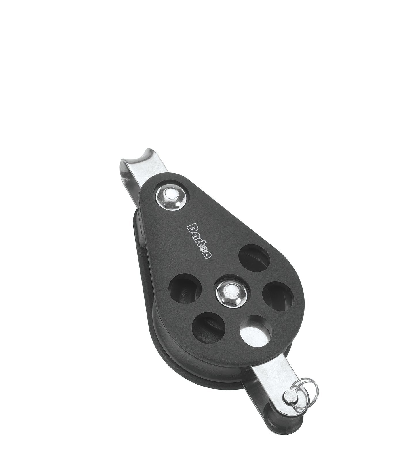 Barton Marine Size 6 64mm Ball Bearing Pulley Block Single Fixed Eye & Becket | SendIt Sailing