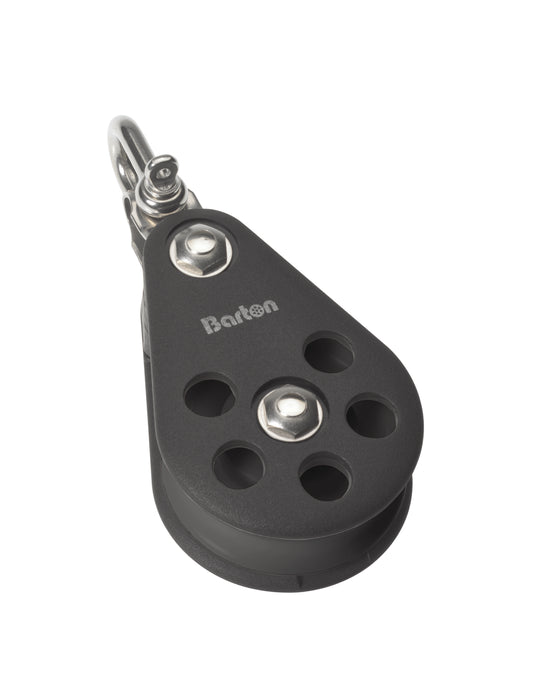 Barton Marine Size 6 64mm Ball Bearing Pulley Block Single Reverse Shackle | SendIt Sailing