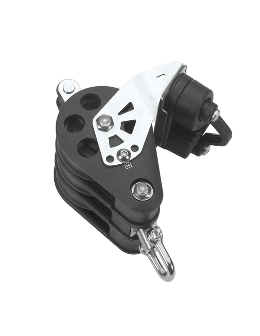 Barton Marine Size 6 64mm Ball Bearing Pulley Block Triple Swivel Becket & Cam | SendIt Sailing