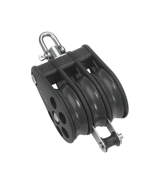 Barton Marine Size 7 70mm Plain Bearing Pulley Block Triple Swivel & Becket | SendIt Sailing