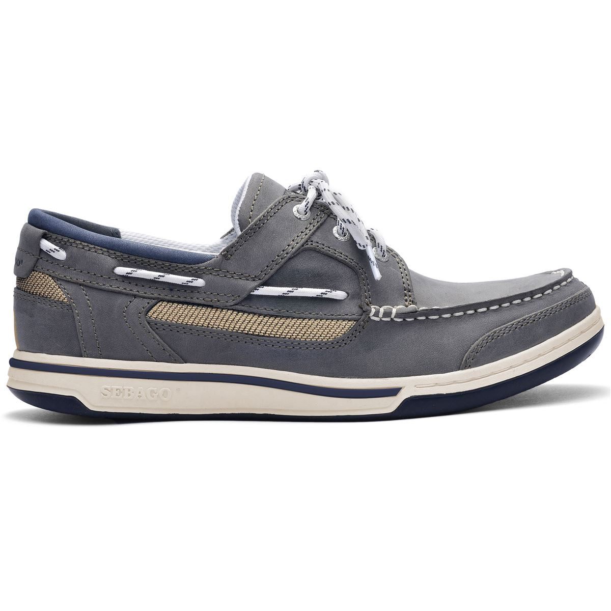 Sebago Triton Three Eyelets Nubuck Shoe | SendIt Sailing