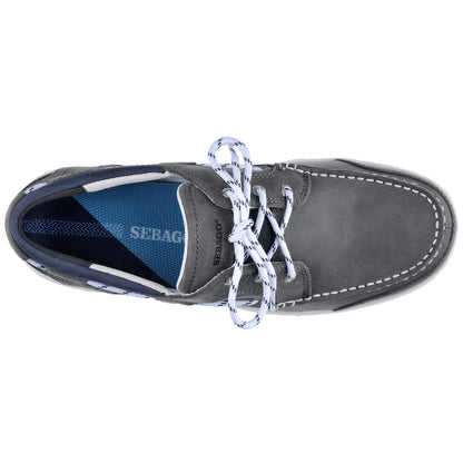 Sebago Triton Three Eyelets Nubuck Shoe | SendIt Sailing