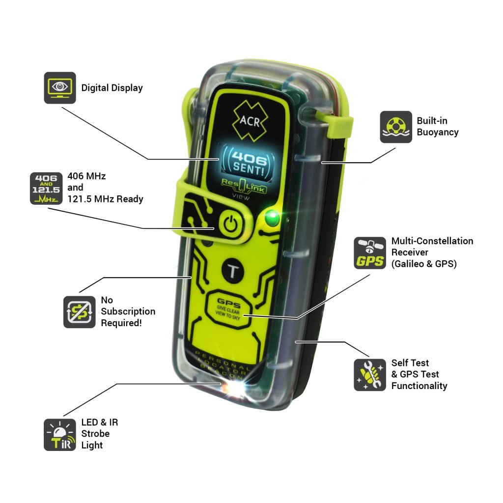 ACR Resqlink View 425 With Display | SendIt Sailing
