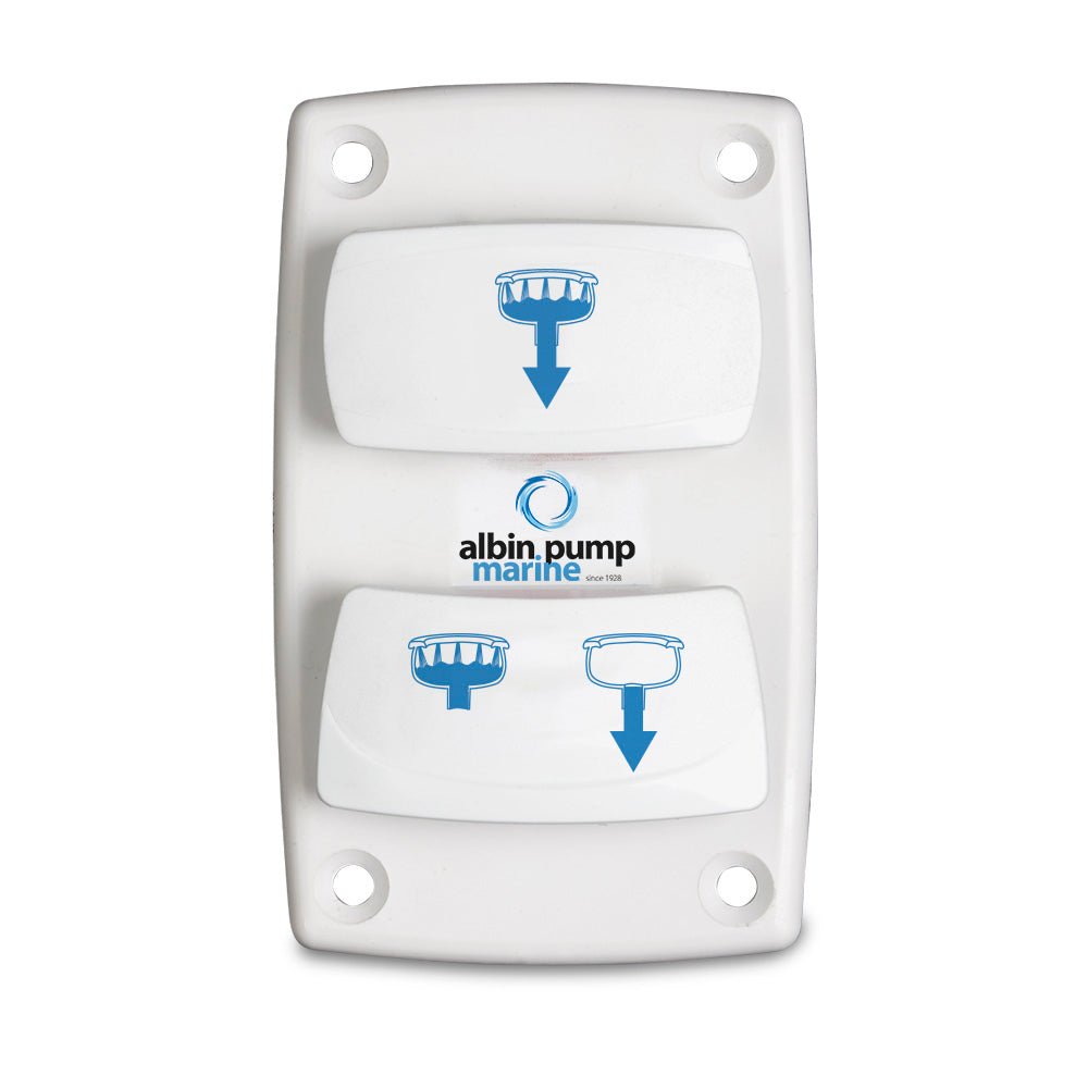 Albin Group Marine Control Silent Electric Toilet Rocker Switch | SendIt Sailing