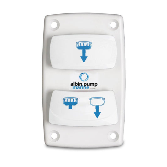 Albin Group Marine Control Silent Electric Toilet Rocker Switch | SendIt Sailing
