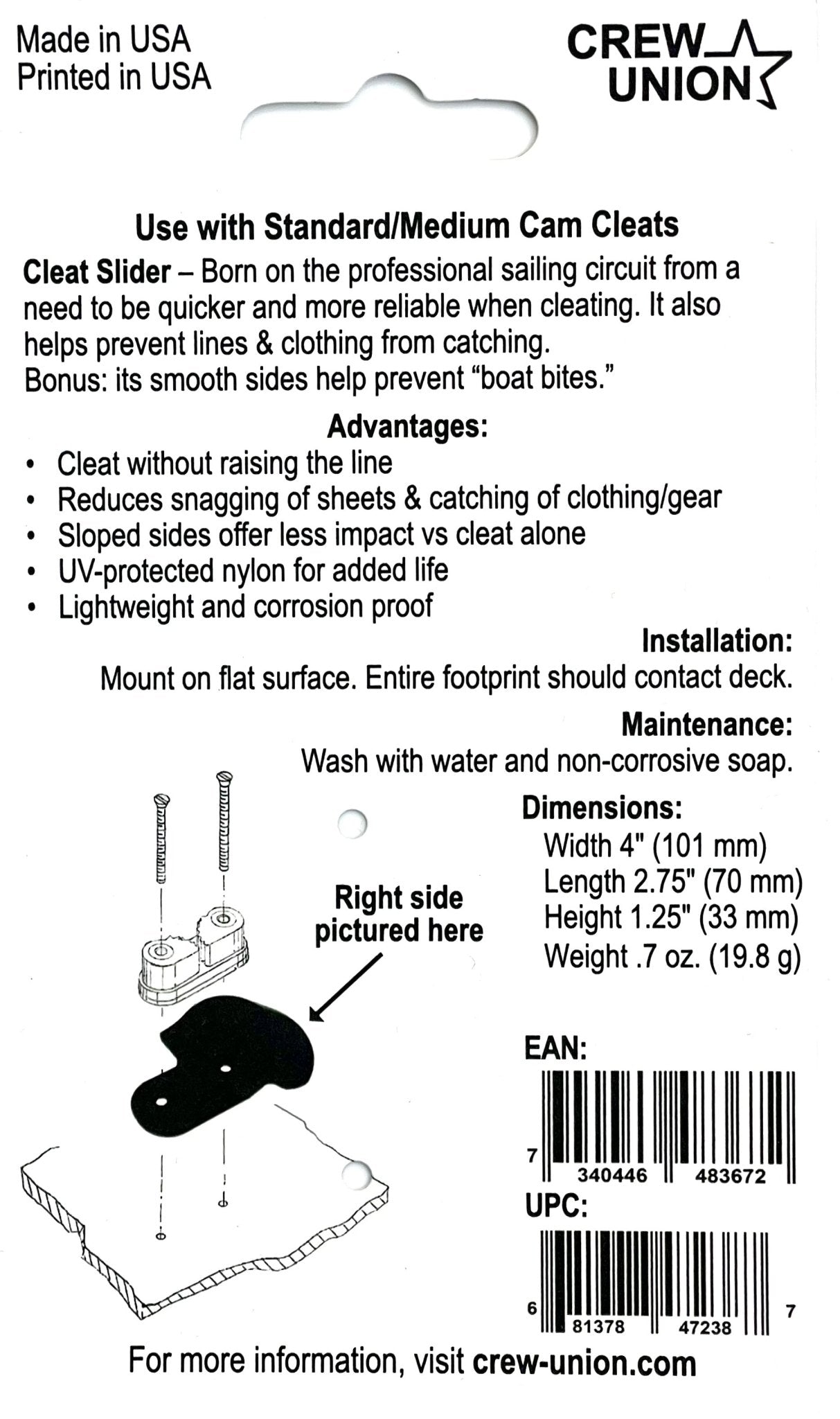 Cleat Slider | SendIt Sailing