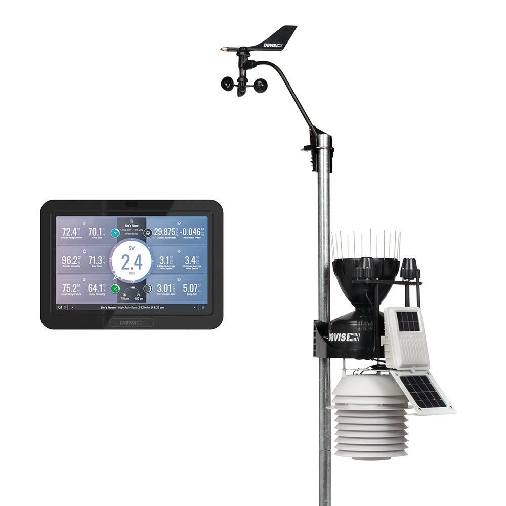 Davis Vantage Pro2 Wireless Wx Sta with WxLink 24hr Fan Shield, UV & Solar Sensors | SendIt Sailing