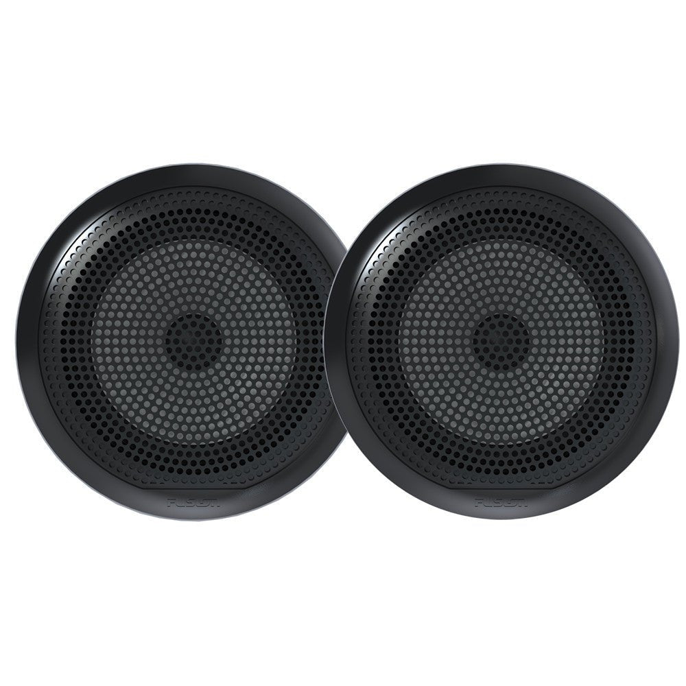 Fusion EL Series Full Range Shallow Mount Black Speakers - 6.5in with LED Lights | SendIt Sailing