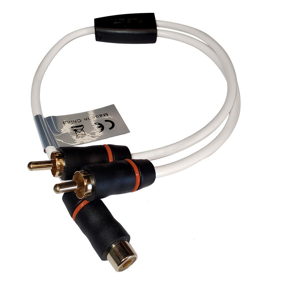 Fusion RCA Cable Splitter - 1 Female to 2 Male - 1' | SendIt Sailing